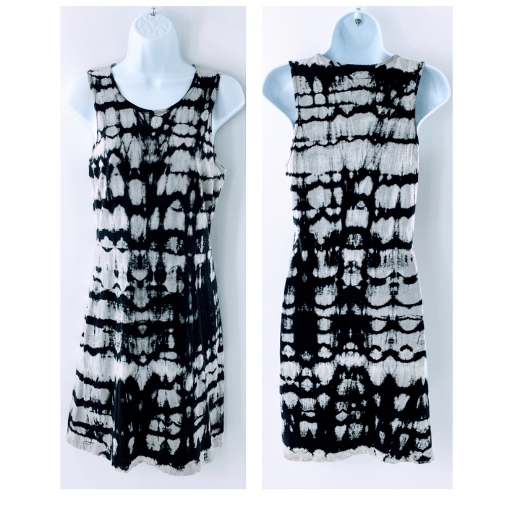 Current Elliott Tank Dress Blue White Tie Dye Cotton Louella Mini Size S
